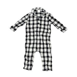 Stem Checkered Romper Size 9 Months
